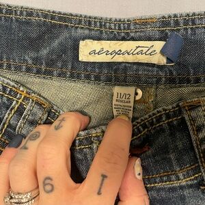 Aeropostale Women's Dark Blue Denim Jeans
